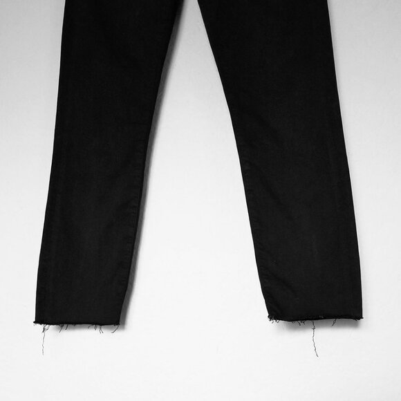 Agolde Sophie Crop High Waist Rise Skinny Jean Black Size 27 Stretchy Comfy $158 - Picture 14 of 15